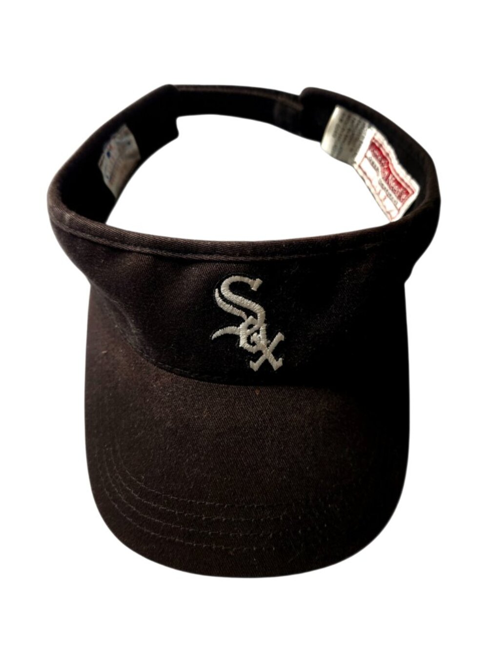 Chicago White Sox American Needle Visor Adult Adjustable Strapback Black Cotton